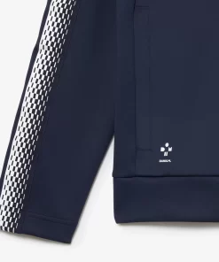 Lacoste Tennis>Herren Sweatshirt Tennis X Daniil Medvedev Blau / Weis C9C