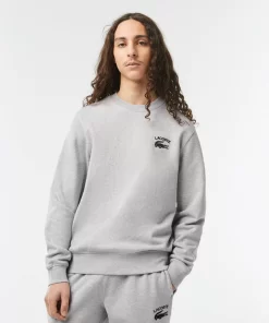 Lacoste Sweatshirts>Herren Sweatshirt Mit -Schriftzug Heidekraut Grau Cca