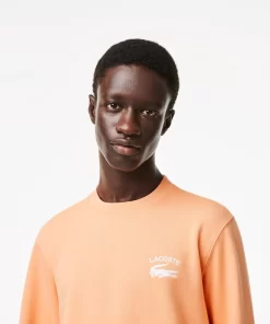 Lacoste Sweatshirts>Herren Sweatshirt Mit -Schriftzug Hell Orange Heb