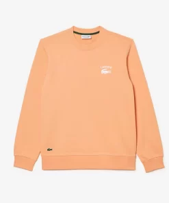 Lacoste Sweatshirts>Herren Sweatshirt Mit -Schriftzug Hell Orange Heb