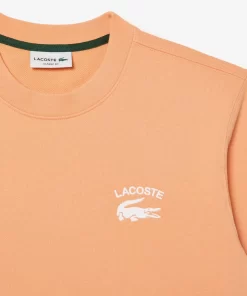 Lacoste Sweatshirts>Herren Sweatshirt Mit -Schriftzug Hell Orange Heb