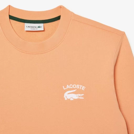 Lacoste Sweatshirts>Herren Sweatshirt Mit -Schriftzug Hell Orange Heb