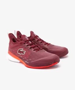 Lacoste Tennis>Herren Tennisschuhe G-Lt23 Lite Aus Textil Burgundy/Orange Bg8