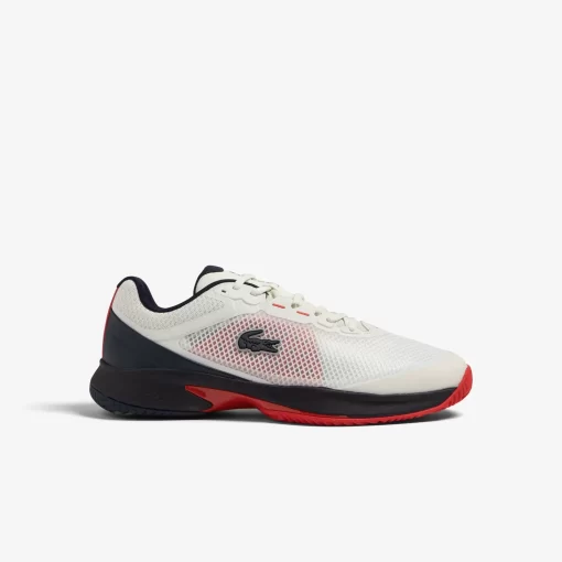 Lacoste Tennis>Herren Tennisschuhe Tech Point Aus Textil Off White/Navy Wn1