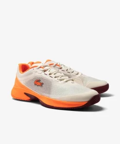 Lacoste Tennis>Herren Tennisschuhe Tech Point Aus Textil Off Wht/Org 157