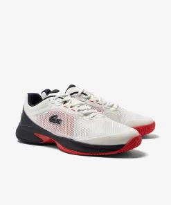 Lacoste Tennis>Herren Tennisschuhe Tech Point Aus Textil Off White/Navy Wn1