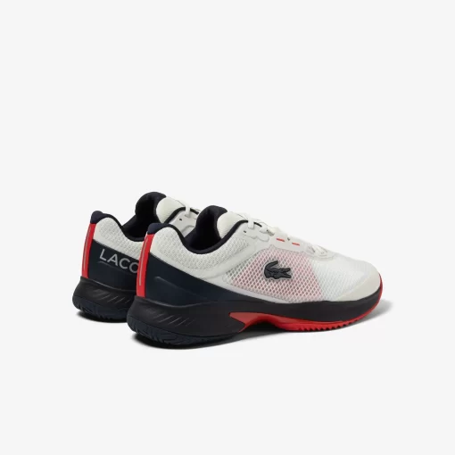 Lacoste Tennis>Herren Tennisschuhe Tech Point Aus Textil Off White/Navy Wn1