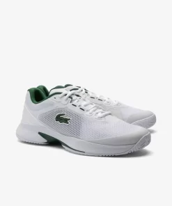 Lacoste Tennis>Herren Tennisschuhe Tech Point White/Dark Green 1R5