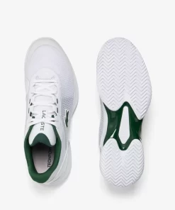 Lacoste Tennis>Herren Tennisschuhe Tech Point White/Dark Green 1R5