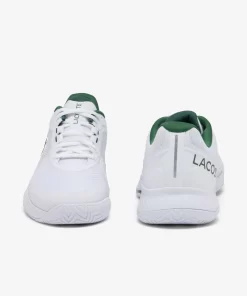 Lacoste Tennis>Herren Tennisschuhe Tech Point White/Dark Green 1R5