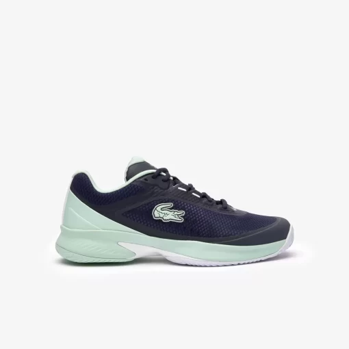 Lacoste Tennis>Herren Tennisschuhe Tech Point Aus Textil Nvy/Lt Trqs 14B