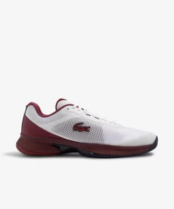 Lacoste Tennis>Herren Tennisschuhe Tech Point Aus Textil Wht/Burg 2G1