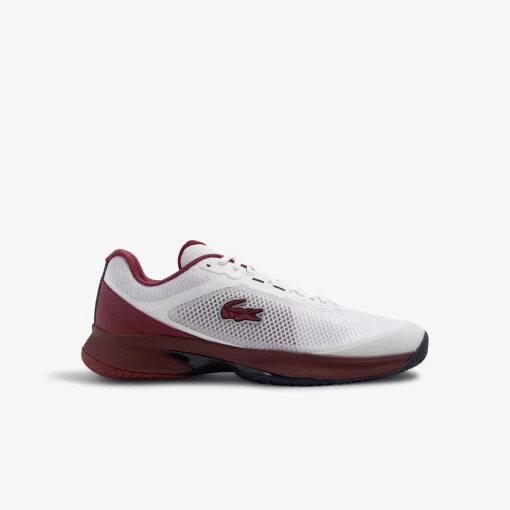 Lacoste Tennis>Herren Tennisschuhe Tech Point Aus Textil Wht/Burg 2G1