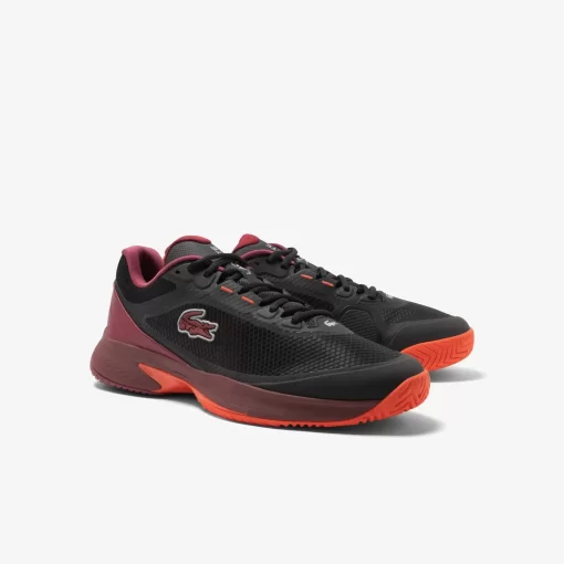 Lacoste Tennis>Herren Tennisschuhe Tech Point Aus Textil Blk/Burg 3X0