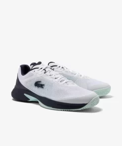 Lacoste Tennis>Herren Tennisschuhe Tech Point Aus Textil White / Navy 042