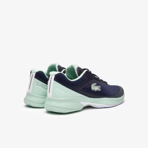 Lacoste Tennis>Herren Tennisschuhe Tech Point Aus Textil Nvy/Lt Trqs 14B