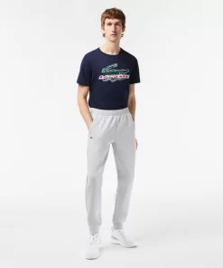 Lacoste Fitnessstudio & Training>Herren Trainingshose Mit Mesh-Einsatz Heidekraut Grau / Hellgrau 9Ya