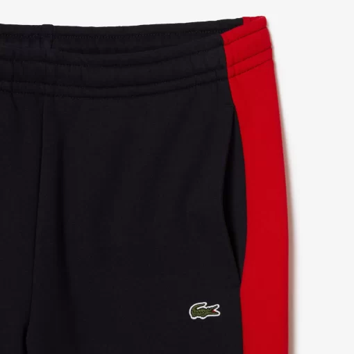 Lacoste Hosen & Shorts>Herren Trainingshosen Mit Logo Und Kontraststreifen Navy Blau / Rot Fzj