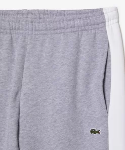 Lacoste Hosen & Shorts>Herren Trainingshosen Mit Logo Und Kontraststreifen Heidekraut Grau / Weis Bg3