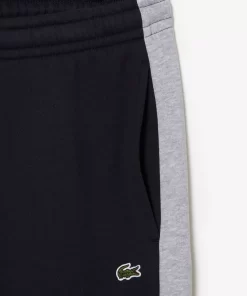 Lacoste Hosen & Shorts>Herren Trainingshosen Mit Logo Und Kontraststreifen Navy Blau / Heidekraut Grau E6A