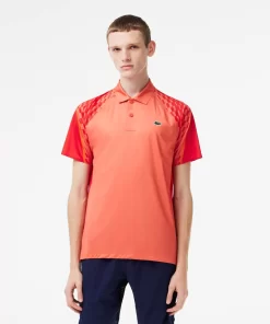 Lacoste Tennis>Herren Trikolor-Poloshirt Tennis X Novak Djokovic Orange / Rot / Orange Xij