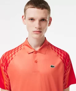 Lacoste Tennis>Herren Trikolor-Poloshirt Tennis X Novak Djokovic Orange / Rot / Orange Xij