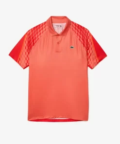 Lacoste Tennis>Herren Trikolor-Poloshirt Tennis X Novak Djokovic Orange / Rot / Orange Xij