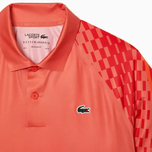 Lacoste Tennis>Herren Trikolor-Poloshirt Tennis X Novak Djokovic Orange / Rot / Orange Xij