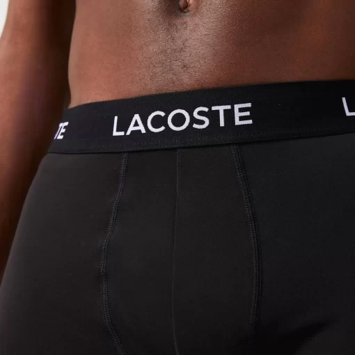 Lacoste Unterwäsche & Loungewear>Herren Trunks Aus Mikrofaser Im 3Er-Pack Schwarz 031