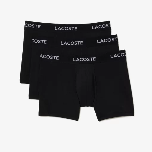 Lacoste Unterwäsche & Loungewear>Herren Trunks Aus Mikrofaser Im 3Er-Pack Schwarz 031