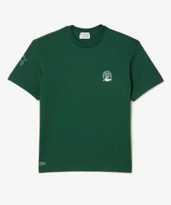 Lacoste T-Shirts>Herren T-Shirt Aus Bio-Baumwolljersey Grun 132