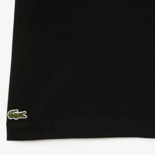 Lacoste T-Shirts>Herren T-Shirt Aus Bio-Baumwolljersey Schwarz 031