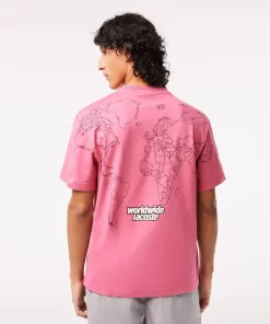 Lacoste T-Shirts>Herren T-Shirt Aus Bio-Baumwolljersey Reseda Rosa 2R3