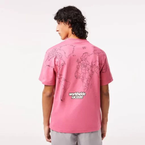 Lacoste T-Shirts>Herren T-Shirt Aus Bio-Baumwolljersey Reseda Rosa 2R3