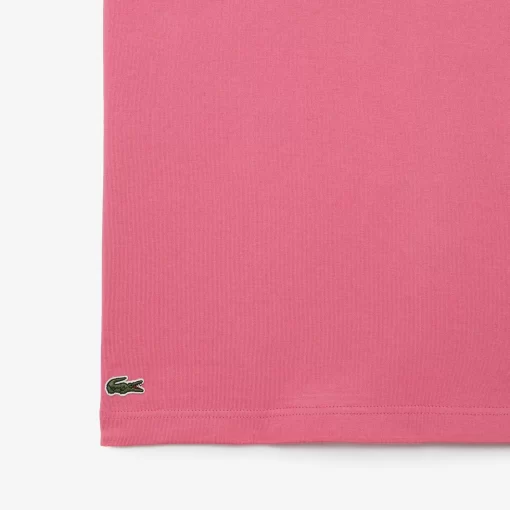 Lacoste T-Shirts>Herren T-Shirt Aus Bio-Baumwolljersey Reseda Rosa 2R3