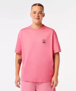 Lacoste T-Shirts>Herren T-Shirt Aus Bio-Baumwolljersey Reseda Rosa 2R3