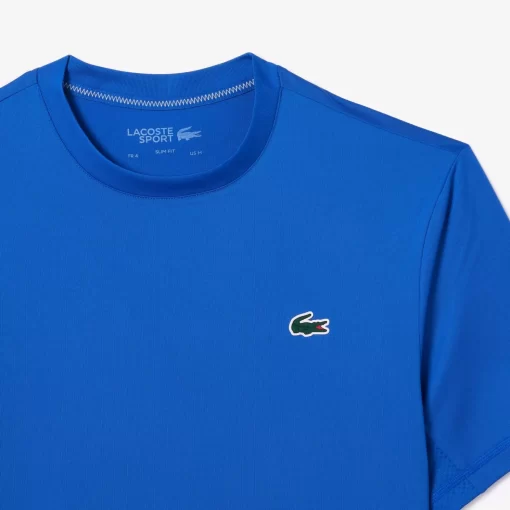 Lacoste Sportbekleidung>Herren T-Shirt Aus Jersey Mit Stretch Sport Blau Ixw