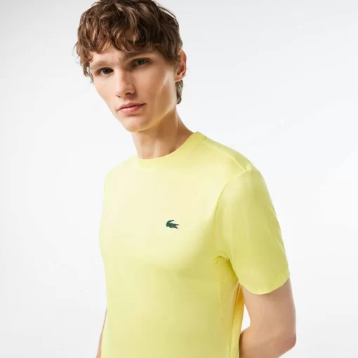 Lacoste Fitnessstudio & Training>Herren T-Shirt Aus Jersey Mit Stretch Sport Neongelb Tuk