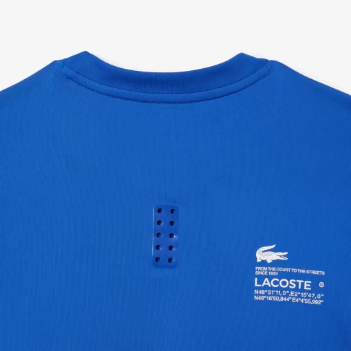 Lacoste Sportbekleidung>Herren T-Shirt Aus Jersey Mit Stretch Sport Blau Ixw