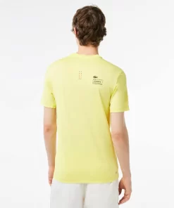 Lacoste Fitnessstudio & Training>Herren T-Shirt Aus Jersey Mit Stretch Sport Neongelb Tuk