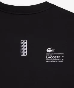 Lacoste Fitnessstudio & Training>Herren T-Shirt Aus Jersey Mit Stretch Sport Schwarz 031