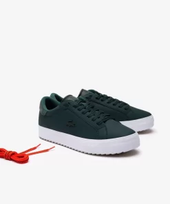 Lacoste Outdoor>Herren Winter-Outdoor-Sneakers Powercourt Aus Leder Dk Grn/Wht 2D2