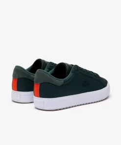 Lacoste Outdoor>Herren Winter-Outdoor-Sneakers Powercourt Aus Leder Dk Grn/Wht 2D2