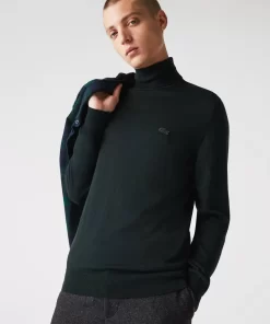 Lacoste Pullover>Herren Woll-Pullover Mit Rollkragen Sinople Grun Yzp