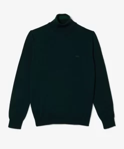 Lacoste Pullover>Herren Woll-Pullover Mit Rollkragen Sinople Grun Yzp