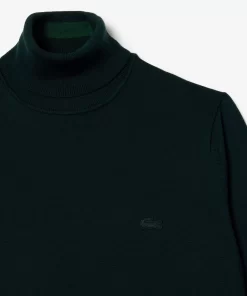 Lacoste Pullover>Herren Woll-Pullover Mit Rollkragen Sinople Grun Yzp