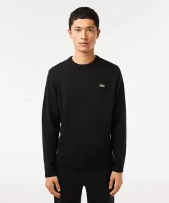 Lacoste Pullover>Herren Woll-Pullover Mit Rundhals Schwarz 031