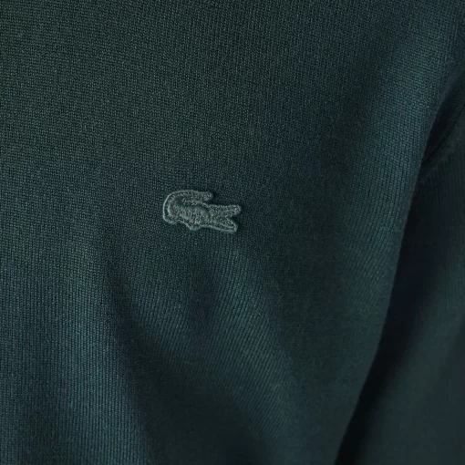 Lacoste Pullover>Herren Woll-Pullover Mit Rundhals Sinople Grun Yzp