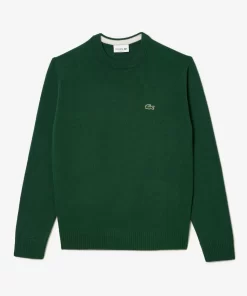 Lacoste Pullover>Herren Woll-Pullover Mit Rundhals Grun 132