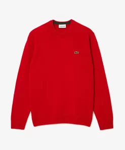 Lacoste Pullover>Herren Woll-Pullover Mit Rundhals Rot 240